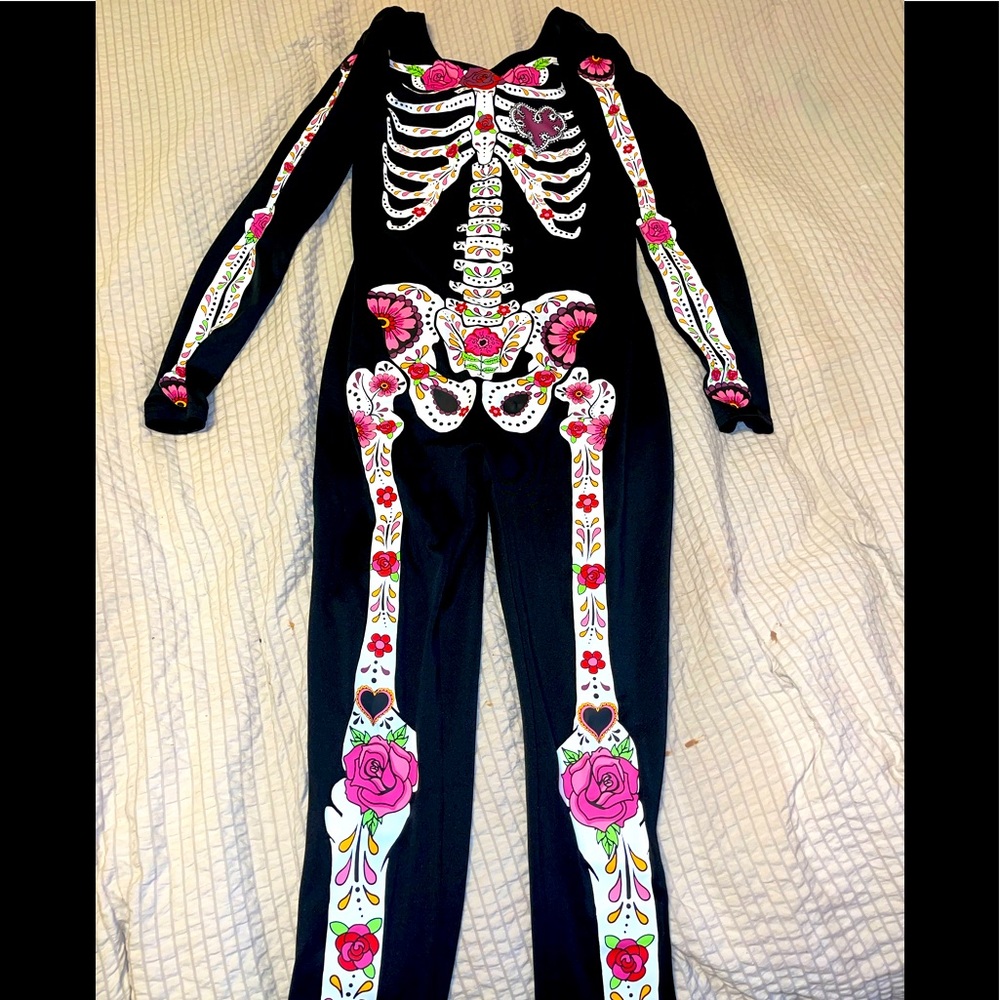 Halloween skeleton jumpsuit